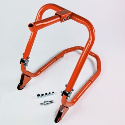 Proffesional motorcycle stand for front axle with 6 couplings