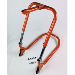 Proffesional motorcycle stand for front axle with 6 couplings