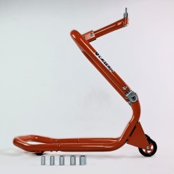 Proffesional motorcycle stand for front axle with 6 couplings