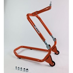 Proffesional motorcycle stand for front axle with 6 couplings