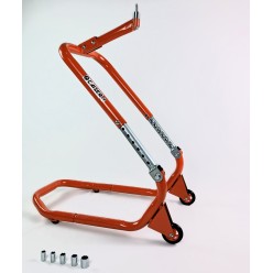 Proffesional motorcycle stand for front axle with 6 couplings