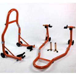 kit caballete elevador eje delantero y eje trasero universale s para moto 340kg. / 750 libs